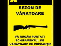Placuta pentru sezonul de vanatoare
